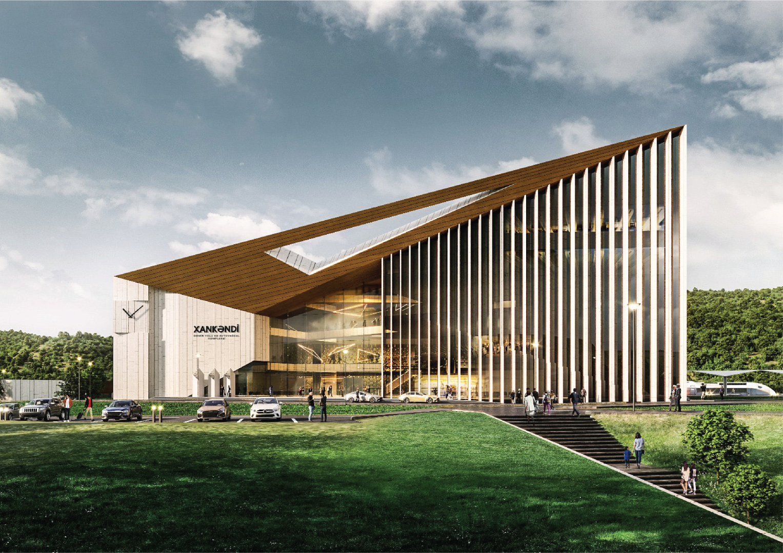 Design of future Railway and Bus Terminal Complex in Azerbaijan's Khankendi revealed (PHOTO)