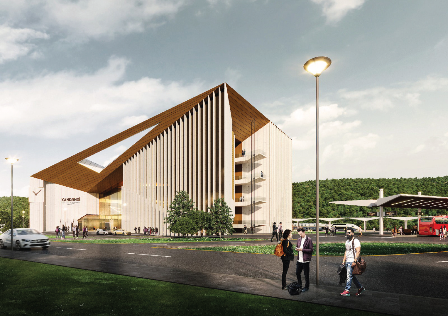 Design of future Railway and Bus Terminal Complex in Azerbaijan's Khankendi revealed (PHOTO)