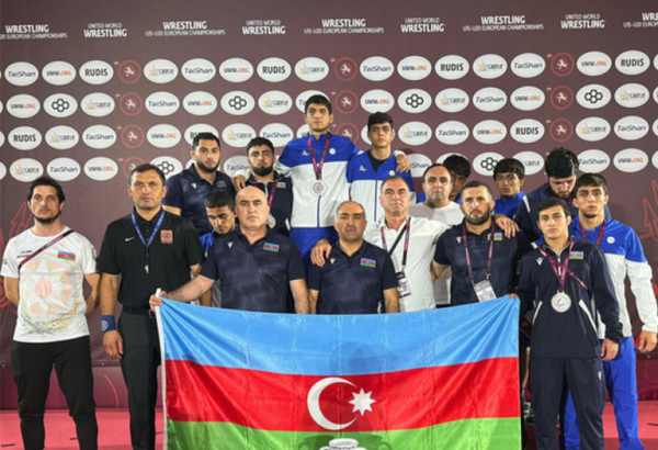 Azerbaijan takes second place at U20 European Wrestling Championships