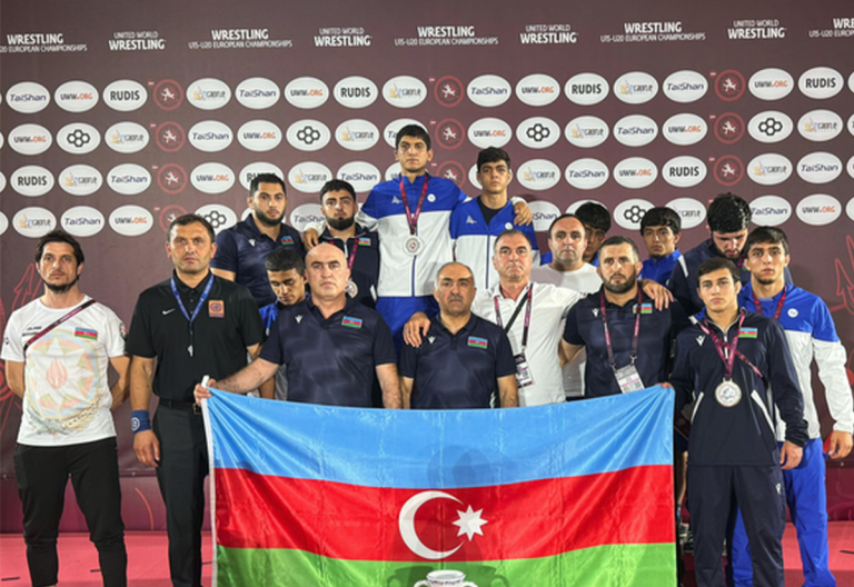 Azerbaijan takes second place at U20 European Wrestling Championships