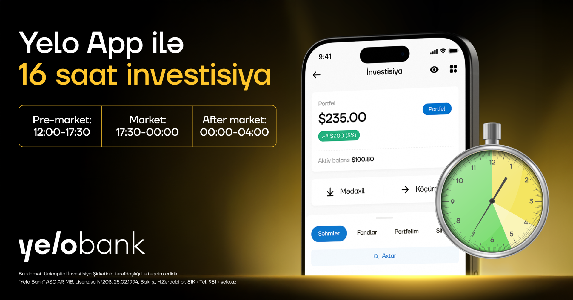Yelo Invest introduces the limit order feature