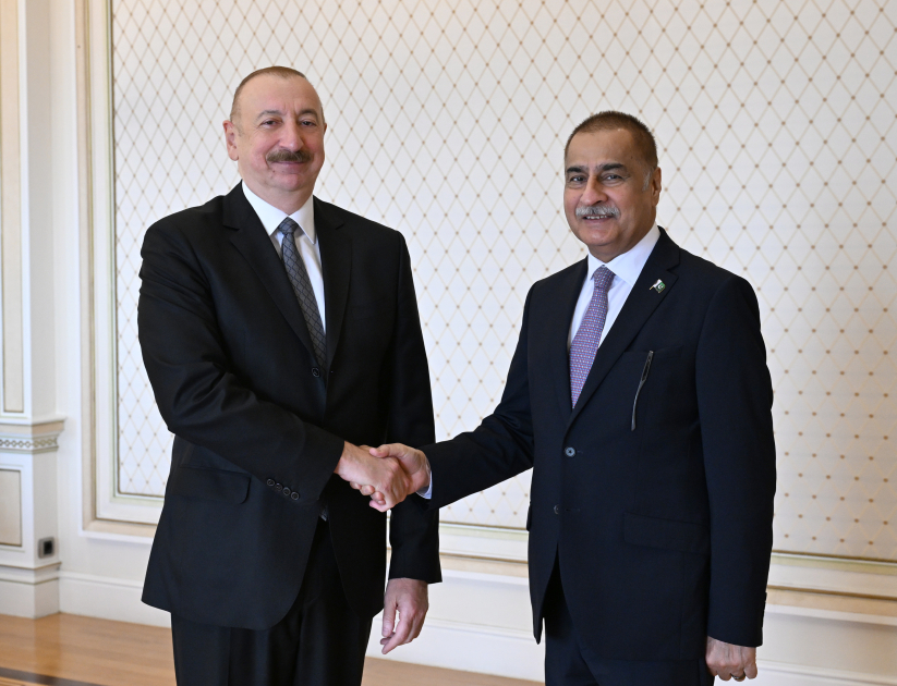 President Ilham Aliyev receives delegation led by Speaker of Pakistan's National Assembly (PHOTO/VIDEO)