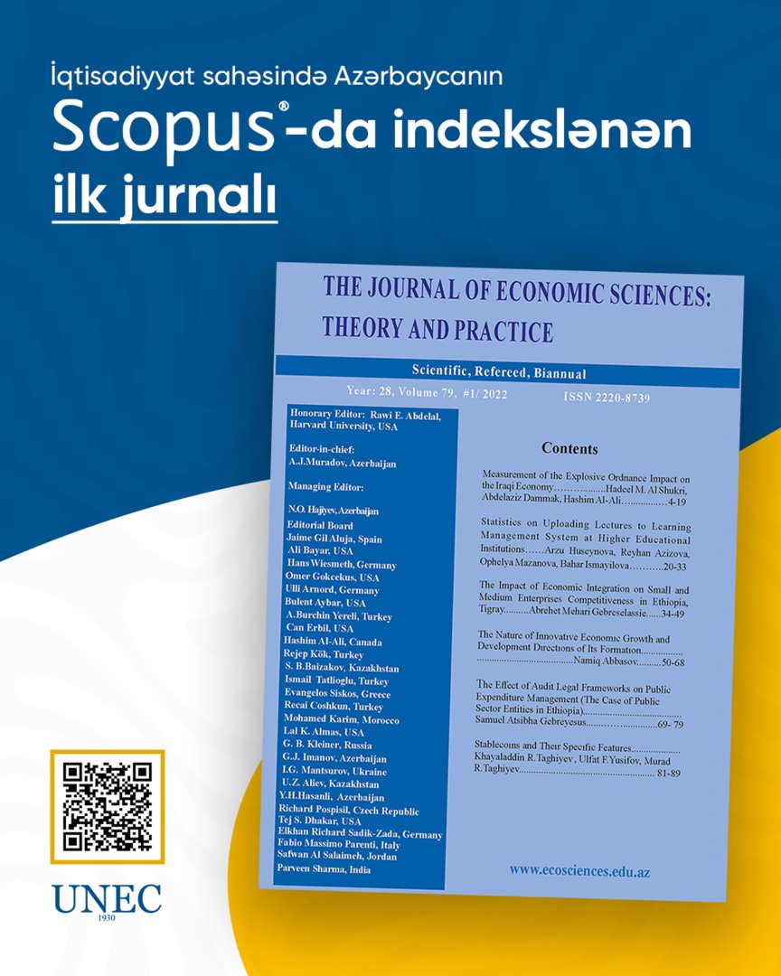 A Landmark Achievement in Economic Science: UNEC Journal Indexed in SCOPUS